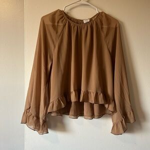 Wilfred Tan Ruffle Blouse